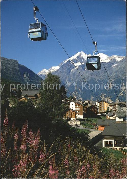 Seilbahn Hannigalp Weisshorn Bishorn Grächen
