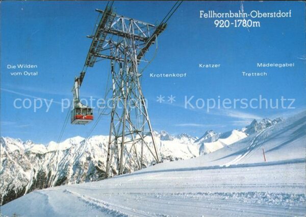 Seilbahn Fellhorn Oberstdorf-Faistenoy im Stilla