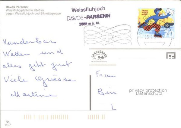 Seilbahn Weissfluhgipfel Davos Parsenn Silvretta – Bild 2