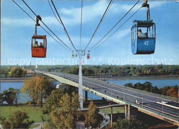 Seilbahn Köln am Rhein Zoobrücke