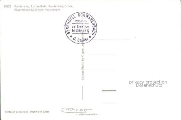 Seilbahn Kandersteg-Stock Elwertätsch-Sackhorn-H – Bild 2