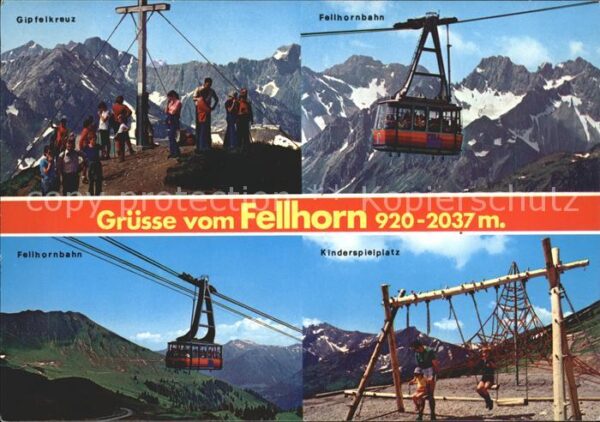 Seilbahn Fellhorn Oberstdorf im Hochallgäu Kinde