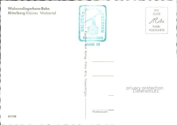 Seilbahn Walmendingerhorn Mittelberg Kleines Wal – Bild 2