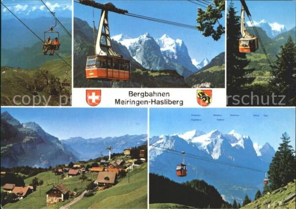 Seilbahn Mägisalp Planplatten Wetterhörner Meiri