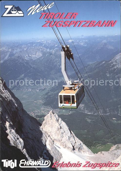 Seilbahn Tiroler Zugspitzbahn Ehrwald Tirol Talb