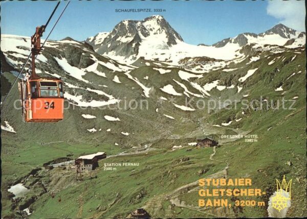 Seilbahn Stubaier Gletscherbahn Dresdner Hütte S