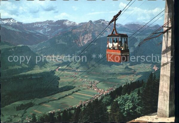 Seilbahn Sonderdach Bezau im Bregenzerwald