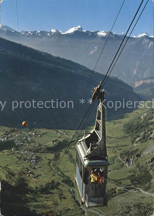 Seilbahn Leukerbad-Gemmipass Weisshorn Matterhor