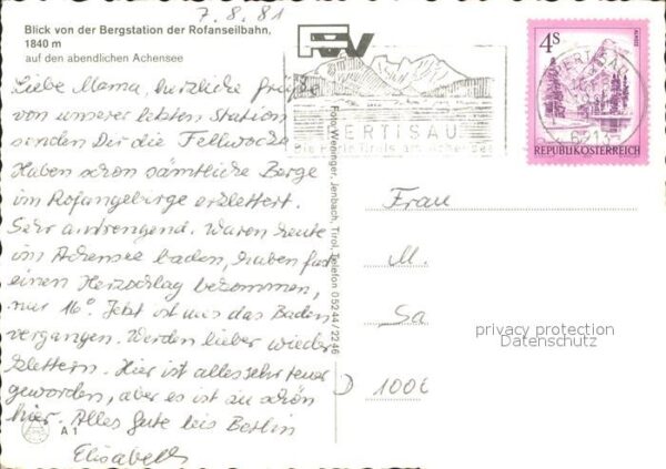 Seilbahn Rofan Achensee Tirol – Bild 2