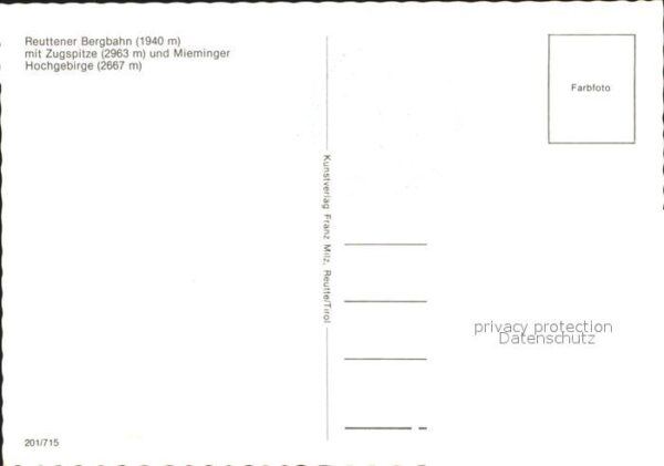Seilbahn Reuttener Zugspitze Mieminger Hochgebir – Bild 2