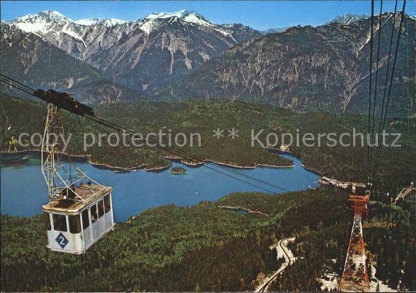 Seilbahn Zugspitze Eibsee Ammergauer Alpen Kreuz