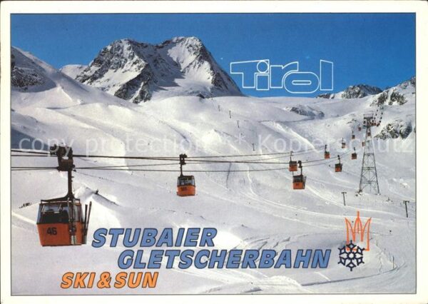 Seilbahn Stubaier Gletscherbahn Tirol Mittelstat