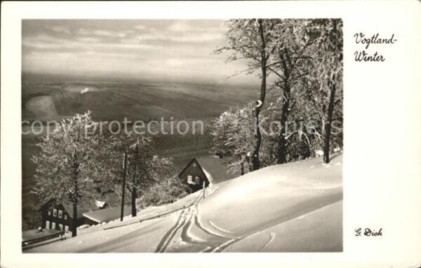 Aschberg Vogtland Winter Foto G. Dick
