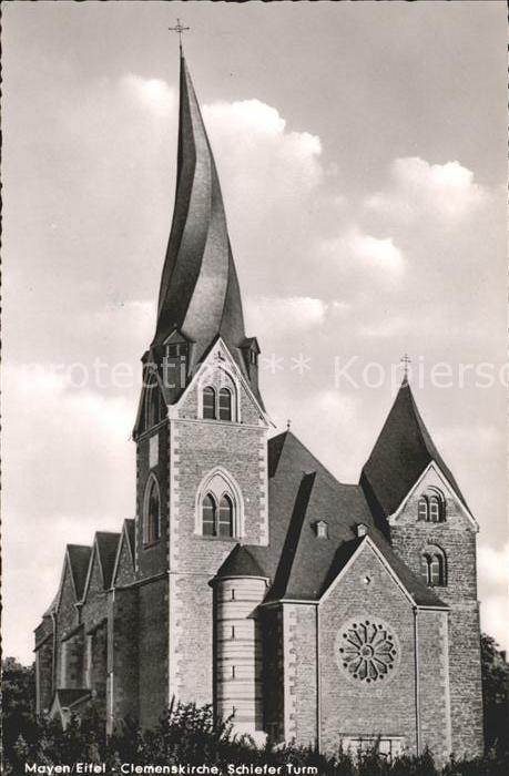 Mayen Clemenskirche Schiefer Turm