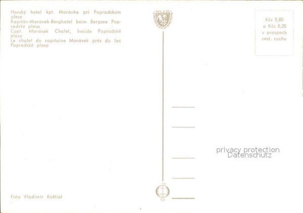 Poprad Popradske pleso Horsky hotel kpt. Morav – Bild 2