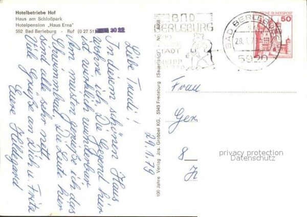 Bad Berleburg Hotelpension Haus Erna Haus am Schlossp – Bild 2