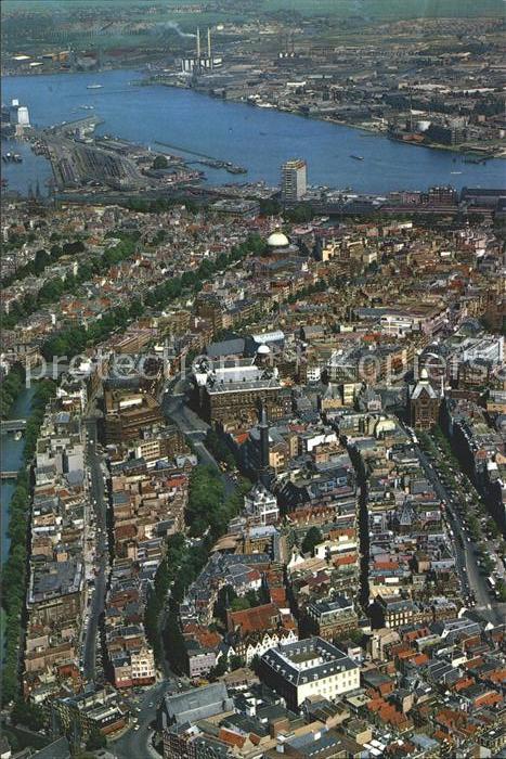 Amsterdam Niederlande Fliegeraufnahme Stadtmitte
