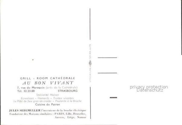 Strasbourg Namur Grill-Room Cathedrale Au Bon Vivant – Bild 2