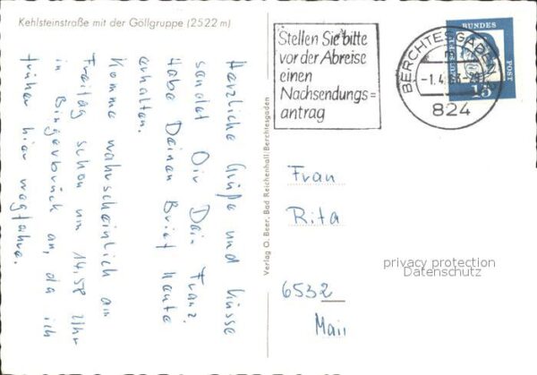 Berchtesgaden Kehlsteinstrasse Göllgruppe – Bild 2