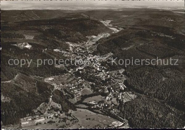 Wildbad Schwarzwald Fliegeraufnahme