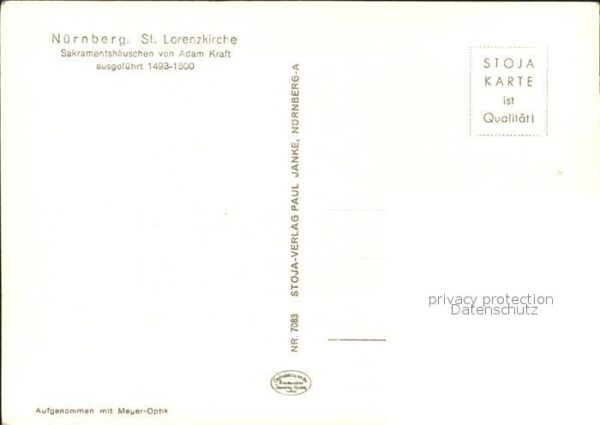 Nuernberg St. Lorenzkirche Sakramenthäuschen Adam – Bild 2
