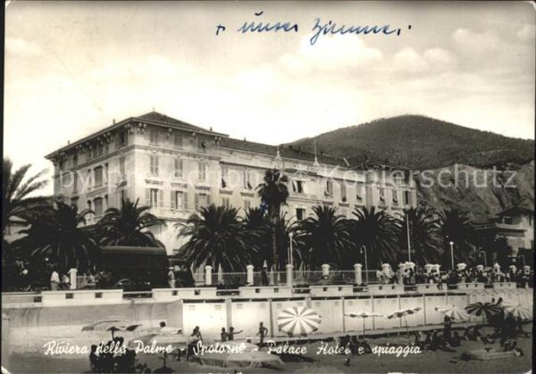 Spotorno Savona Liguria Riviera delle Palme Palace Hotel Spiagg