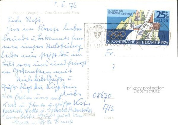 Plauen Vogtland Otto-Grotewahl-Platz – Bild 2