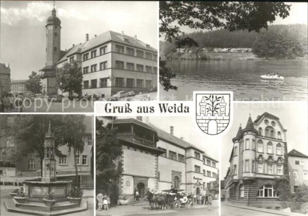 Weida Thueringen Markt Rathaus Auma-Talsperre Rathaus-Ca