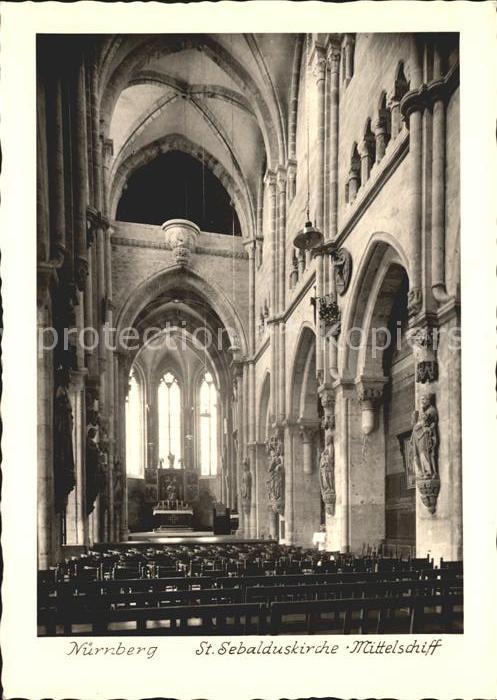 Nuernberg St. Sebalduskirche Mittelschiff