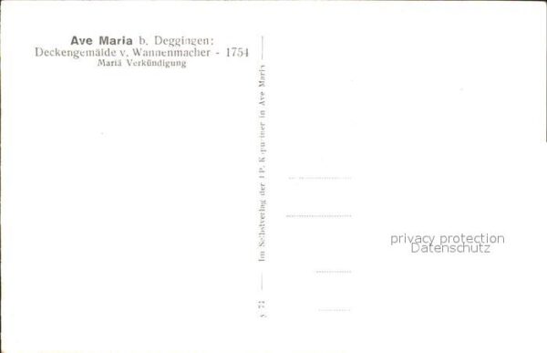 Deggingen Deckengemälde von Wannenmacher Mariä Ve – Bild 2
