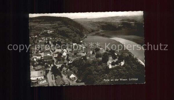 Polle an der Weser Fliegeraufnahme