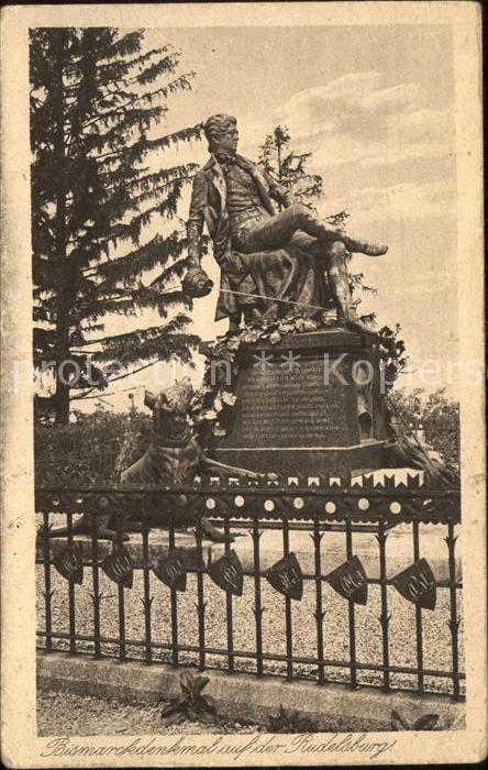 Saaleck Bismarckdenkmal auf der Rudelsburg