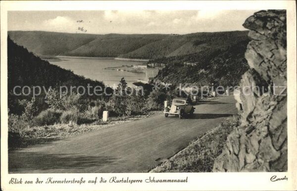 Heimbach Eifel Blick von der Kermeterstrasse auf die R