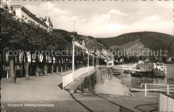 Boppard Rhein Rheinpromenade Dampfer Anleger