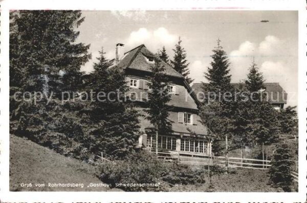 Schonach Schwarzwald Gasthaus Zur Schwedenschanze Rohrhardsb