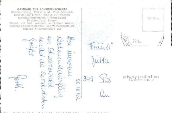 Schonach Schwarzwald Gasthaus Zur Schwedenschanze Rohrhardsb – Bild 2