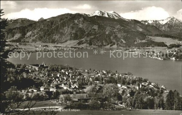 Tegernsee Panorama mit Ringspitze Hirschberg und