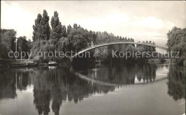 Leuna Eingang zum Waldbad Bogenbrücke