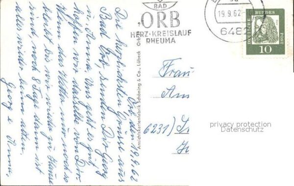 Bad Orb Inneres der Pfarrkirche Kanzel Altar – Bild 2