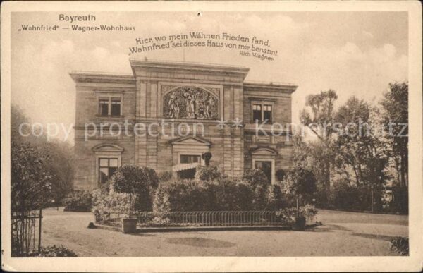 Bayreuth Wahnfried Wagner Wohnhaus