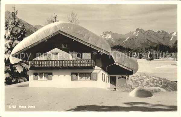 Sonthofen Oberallgaeu Haus Dora Wintersportplatz Alpenpanoram