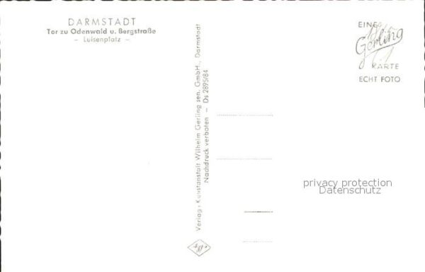 Darmstadt Luisenplatz mit Ludwigsmonument – Bild 2