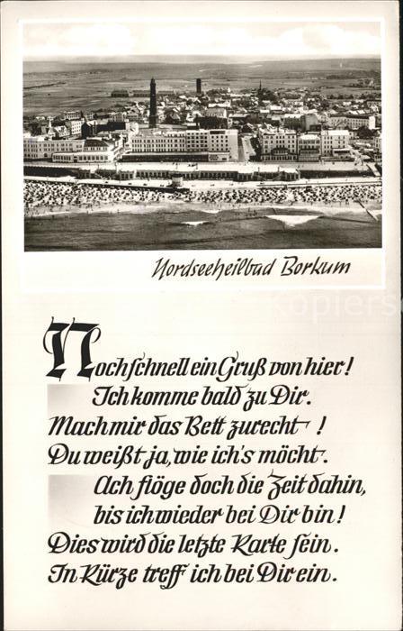 Borkum Fliegeraufnahme Gedicht