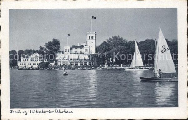 Hamburg Uhlenhorster Fährhaus Segelboot