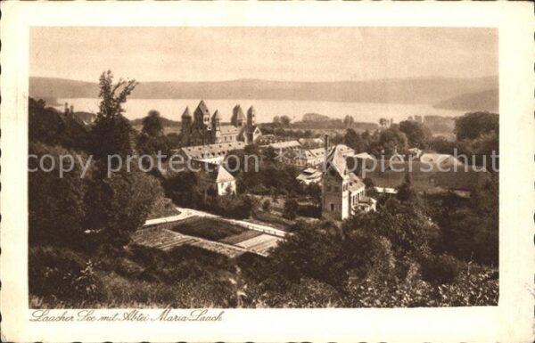 Maria Laach Glees Laacher See mit Abtei