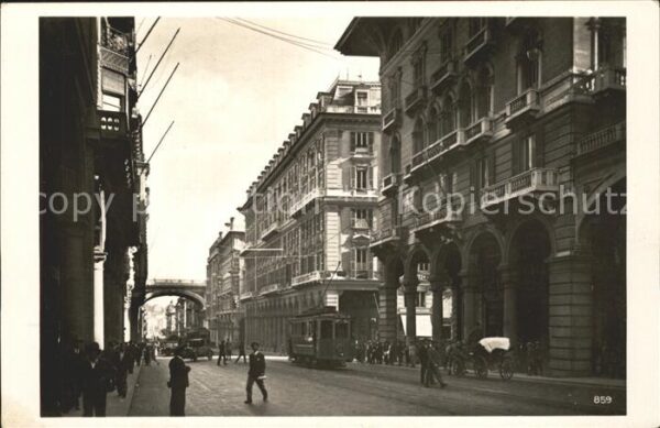 Genova Genua Liguria Strassenpartie Innenstadt
