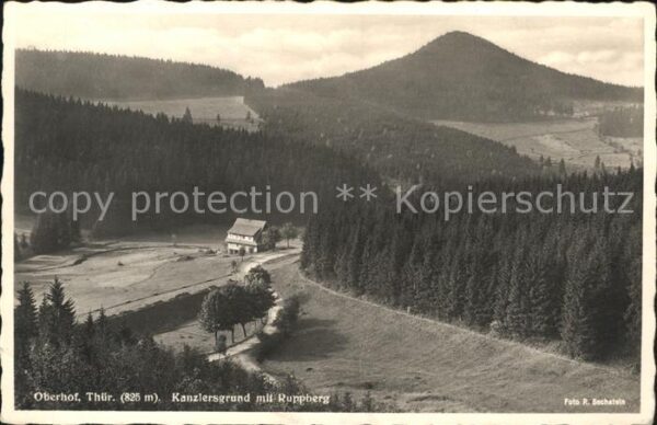 Oberhof Thueringen Kanzlersgrund mit Ruppberg