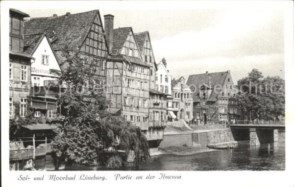 Lueneburg Partie an der Ilmenau Solbad Moorbad