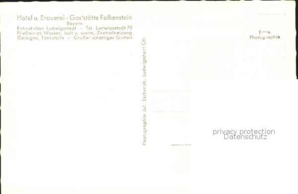 Falkenstein Oberfranken Hotel Brauerei Gaststätte – Bild 2