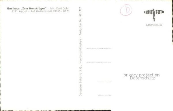 Appel Gasthaus Zum Hanskröger Fliegeraufnahme – Bild 2